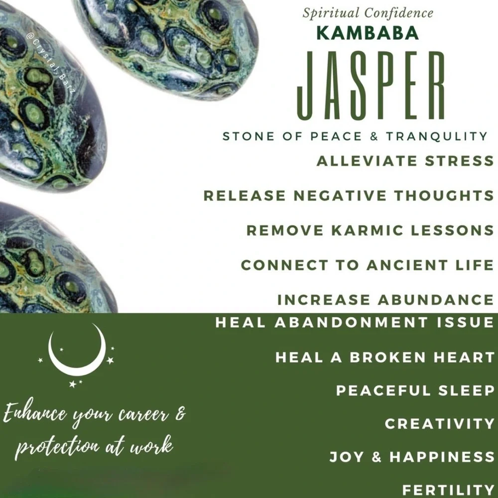 Swiss Kambaba Jasper Stone Karmic Meditation Ring
